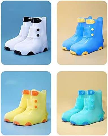 כיסויי נעלי גשם | כיסויי נעליים של מגפי גשם לבנים ובנות | גלושס לשימוש חוזר מעריכים נעלי בית פעוטות